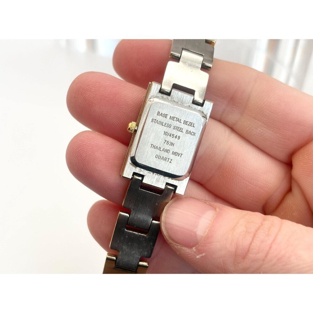 Anne Klein II Dual Toned 10/4549 Bracelet Vintage Wristwatch - 17mm - WORKS! - Picture 13 of 14